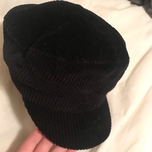 Zara Black Corduroy Hat